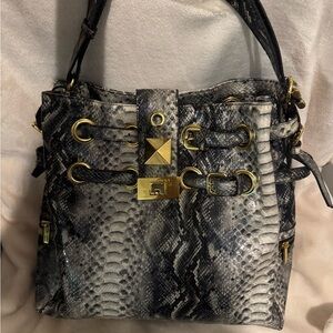 authentic jimmy choo snake skin bag